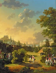 Rencontre entre Napoléon Ier (1769-1821) et Ferdinand III (1769-1824) Grand-Duc de Toscane à Wurtzbourg, octobre 1806, 1813